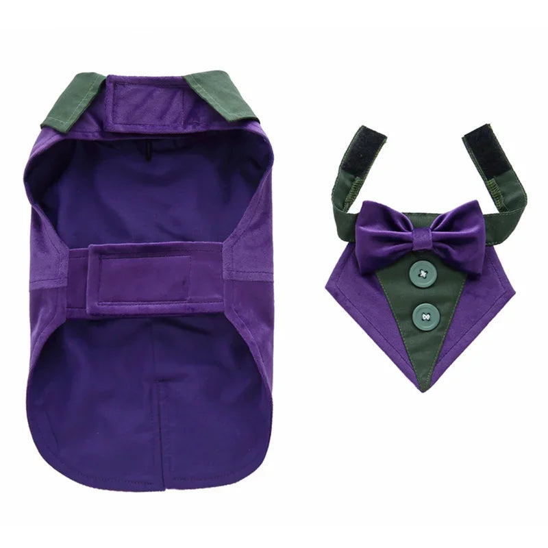 Luxurious Male Pet Costume for Small Dogs High Quality Puppy Dog Tailcoat Suit Dress Chihuahua Maltese mascotas Wedding Clothing