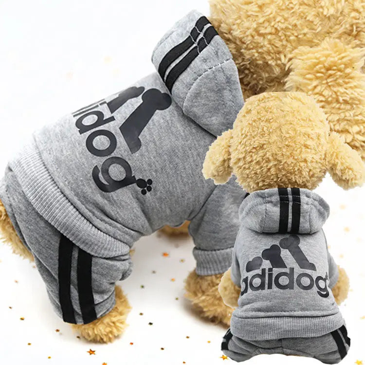 Sport Overalls Coat - 100% Cotton Warm Jumpsuit for Small Dogs
