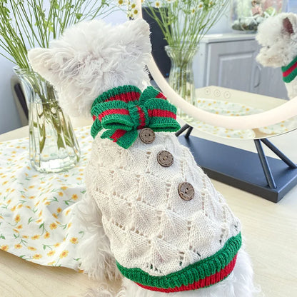 Floral Knit Sweater for Dogs & Cats