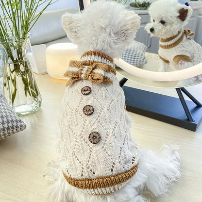 Floral Knit Sweater for Dogs & Cats