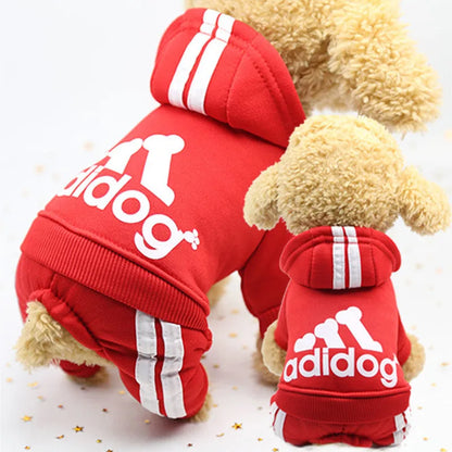 Sport Overalls Coat - 100% Cotton Warm Jumpsuit for Small Dogs