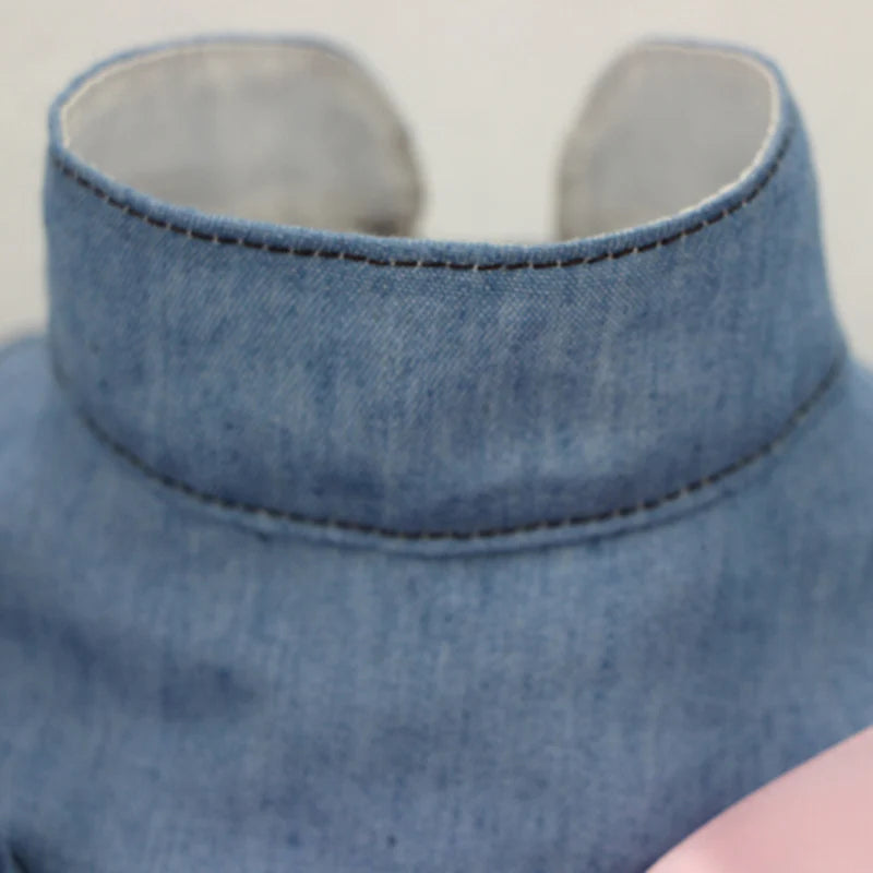 Luxury Denim Cat Dress - Summer Skirt for Sphynx & Hairless Cats