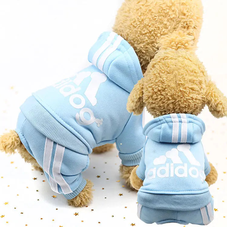 Sport Overalls Coat - 100% Cotton Warm Jumpsuit for Small Dogs