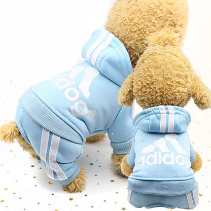 Sport Overalls Coat - 100% Cotton Warm Jumpsuit for Small Dogs