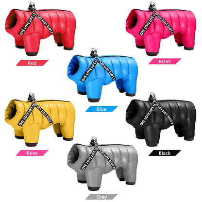 Waterproof Dog Jacket with Built-In Harness - Winter Coat for Small to Medium Dogs