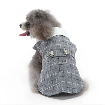 Luxurious Male Pet Costume for Small Dogs High Quality Puppy Dog Tailcoat Suit Dress Chihuahua Maltese mascotas Wedding Clothing