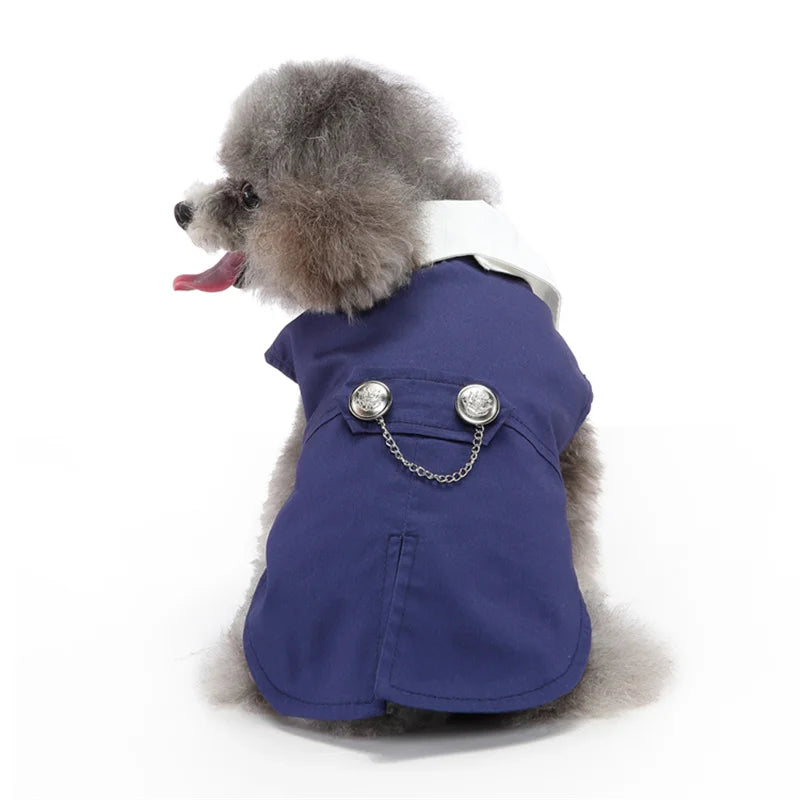 Luxurious Male Pet Costume for Small Dogs High Quality Puppy Dog Tailcoat Suit Dress Chihuahua Maltese mascotas Wedding Clothing