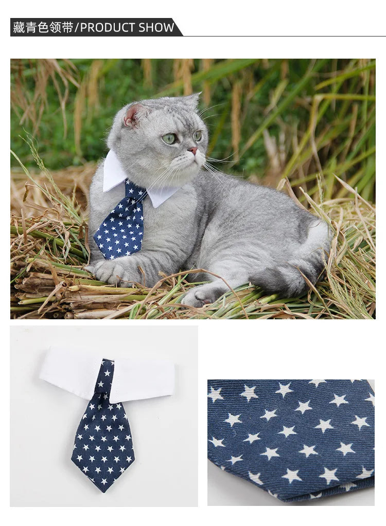 Luxury Formal Bow Tie Collar - Tuxedo Necktie for Dogs & Cats