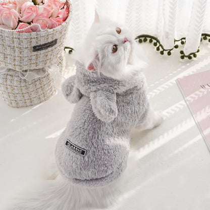 Luxury Pet Hoodie - Premium Winter Jacket for Cats & Small Dogs