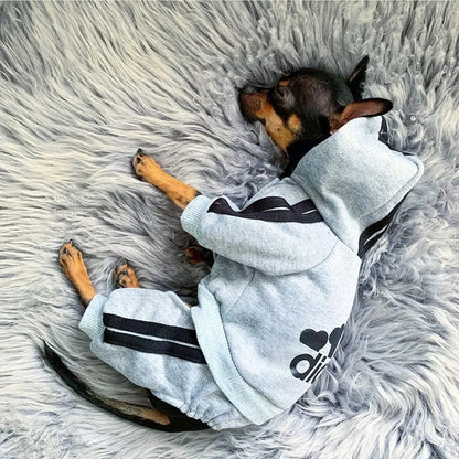 Sport Overalls Coat - 100% Cotton Warm Jumpsuit for Small Dogs