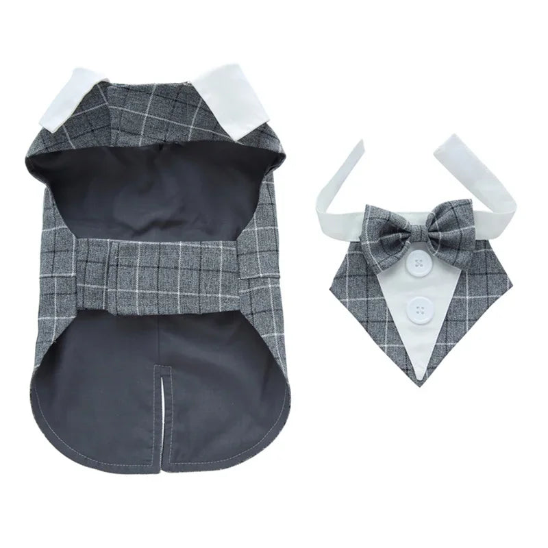 Luxurious Male Pet Costume for Small Dogs High Quality Puppy Dog Tailcoat Suit Dress Chihuahua Maltese mascotas Wedding Clothing