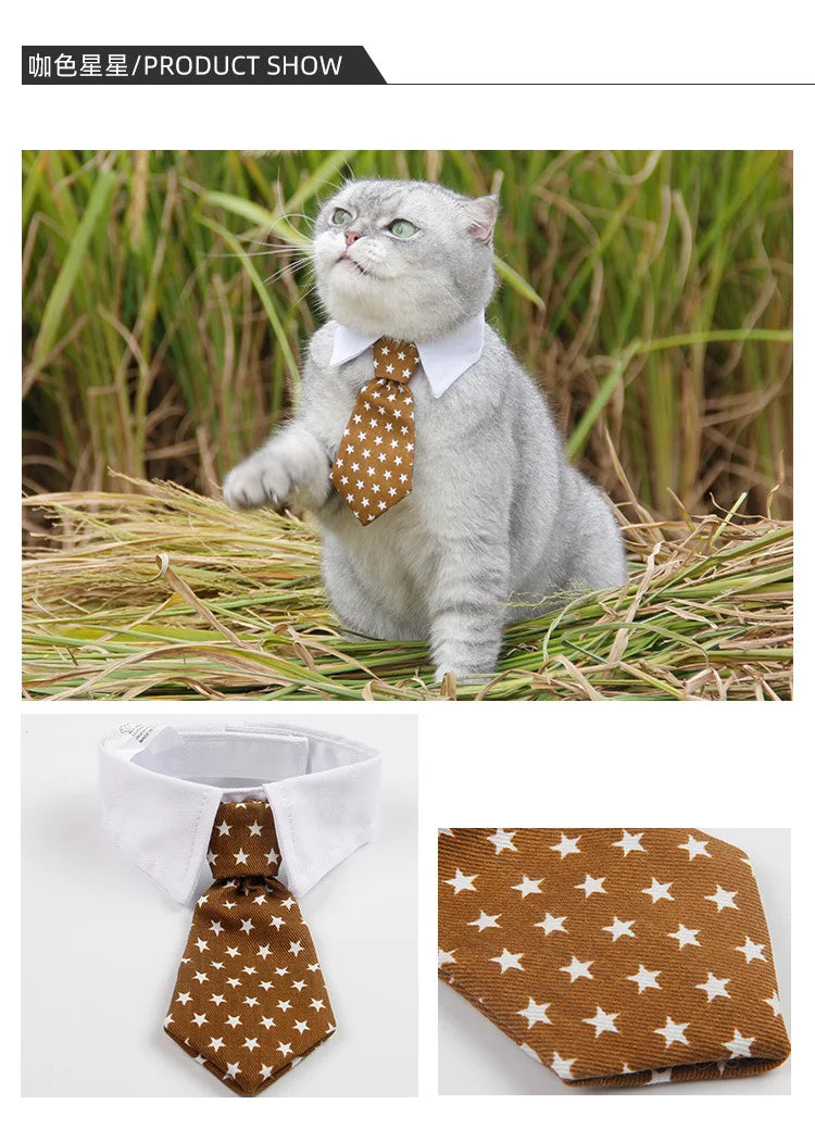 Luxury Formal Bow Tie Collar - Tuxedo Necktie for Dogs & Cats