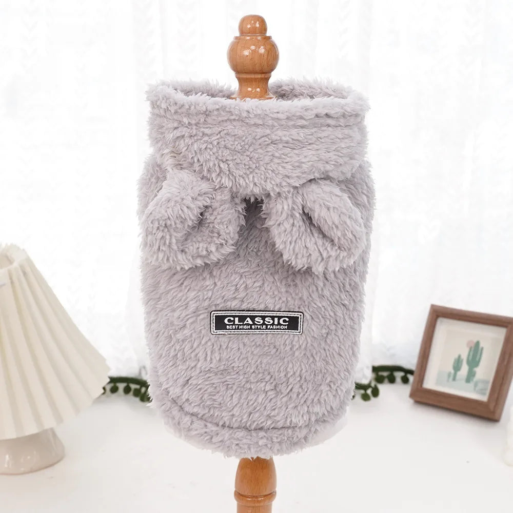 Luxury Pet Hoodie - Premium Winter Jacket for Cats & Small Dogs
