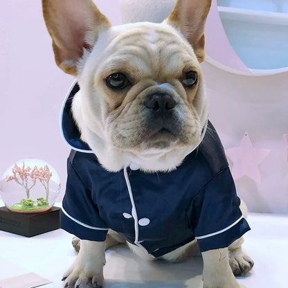 Luxury Silk-Touch Pajama Shirt - Premium Sleepwear for Small Dogs & Cats