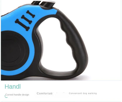 Luxury Retractable Dog Leash - Automatic 3M/5M Traction Rope for Small & Medium Dogs