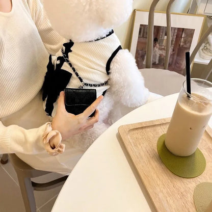 Luxury Bow & Lace Dog Dress - Summer Outfit for Small Dogs & Chihuahuas