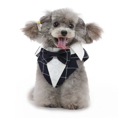 Luxurious Male Pet Costume for Small Dogs High Quality Puppy Dog Tailcoat Suit Dress Chihuahua Maltese mascotas Wedding Clothing