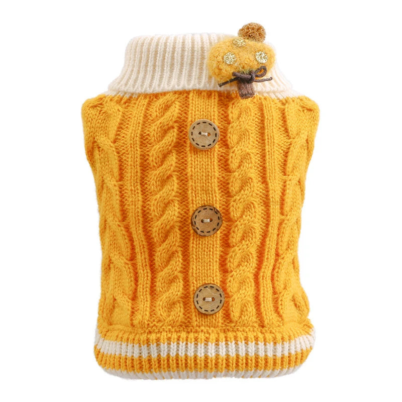 Floral Knit Sweater for Dogs & Cats