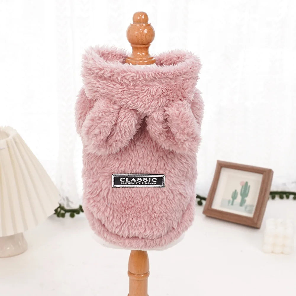 Luxury Pet Hoodie - Premium Winter Jacket for Cats & Small Dogs