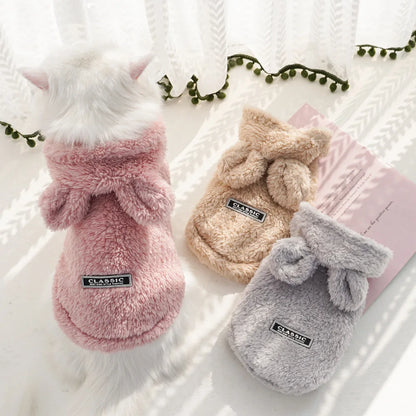 Luxury Pet Hoodie - Premium Winter Jacket for Cats & Small Dogs