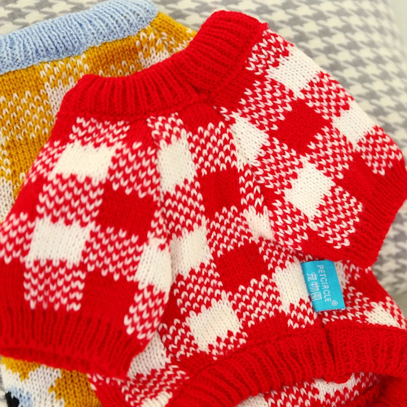 Floral Knit Sweater for Dogs & Cats