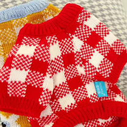 Floral Knit Sweater for Dogs & Cats