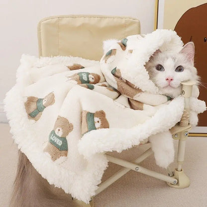 Luxury Cat Cape Blanket - Premium Winter Shrug for Cats & Small Dogs