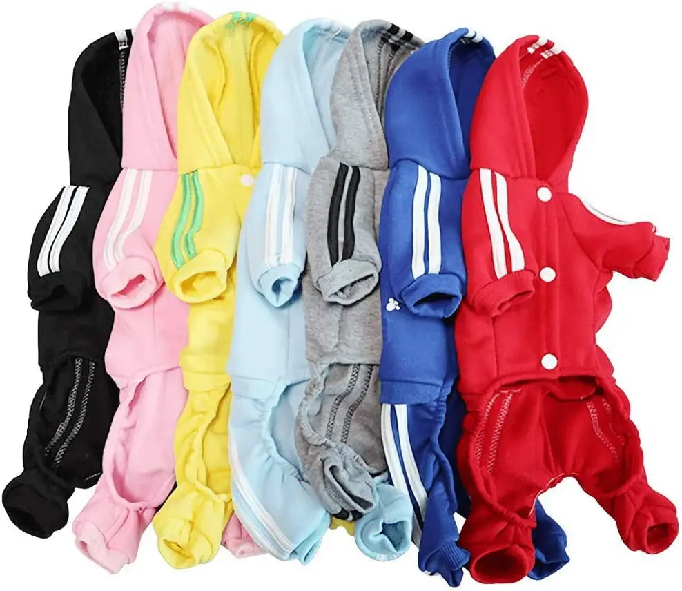 Athletic Sports Jumpsuit - Designer Activewear for Small Dogs