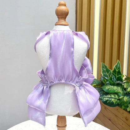 Luxury Bow Wedding Dress - Formal Gown for Sphynx Cats & Small Dogs