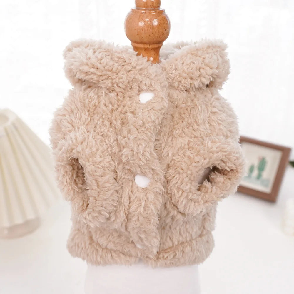 Luxury Pet Hoodie - Premium Winter Jacket for Cats & Small Dogs