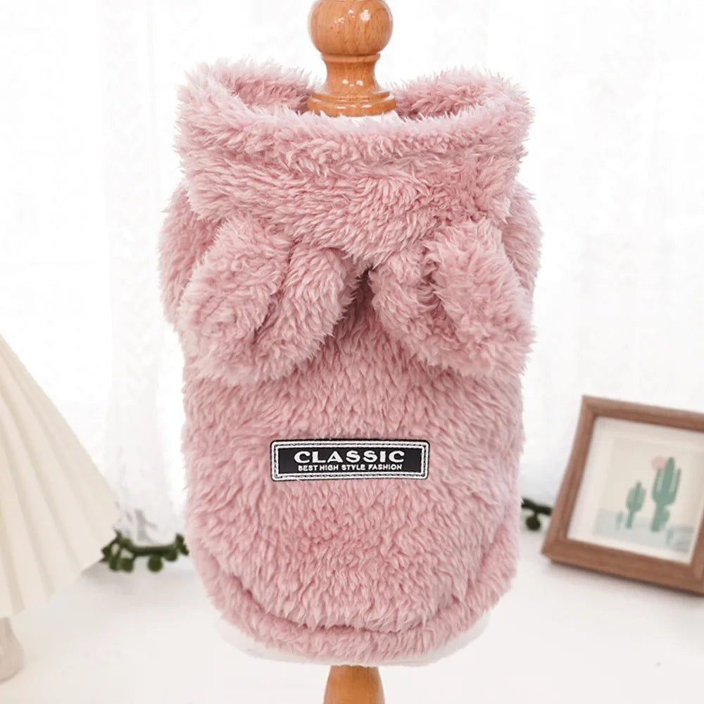 Luxury Pet Hoodie - Premium Winter Jacket for Cats & Small Dogs