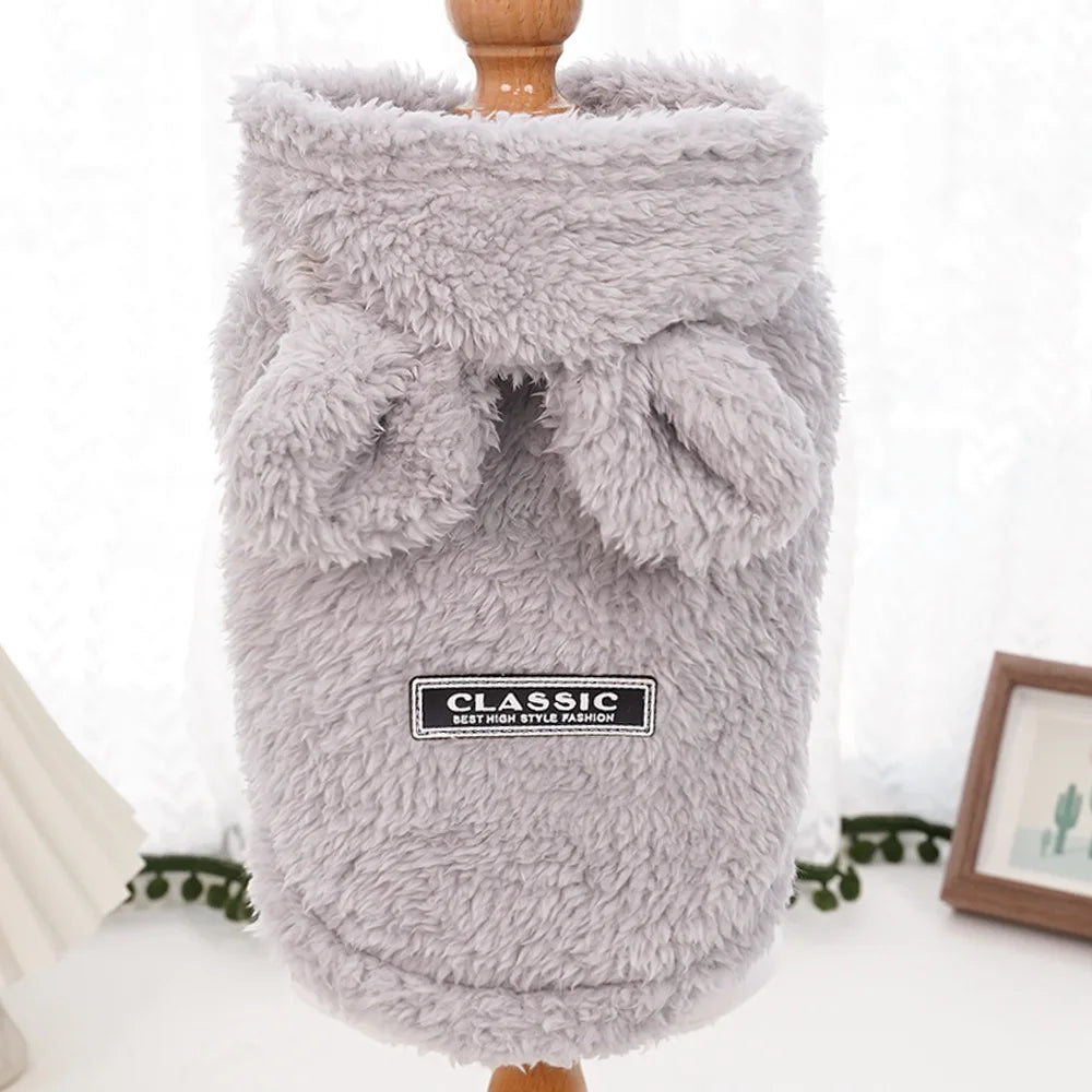 Luxury Pet Hoodie - Premium Winter Jacket for Cats & Small Dogs