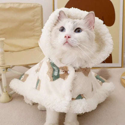 Luxury Cat Cape Blanket - Premium Winter Shrug for Cats & Small Dogs
