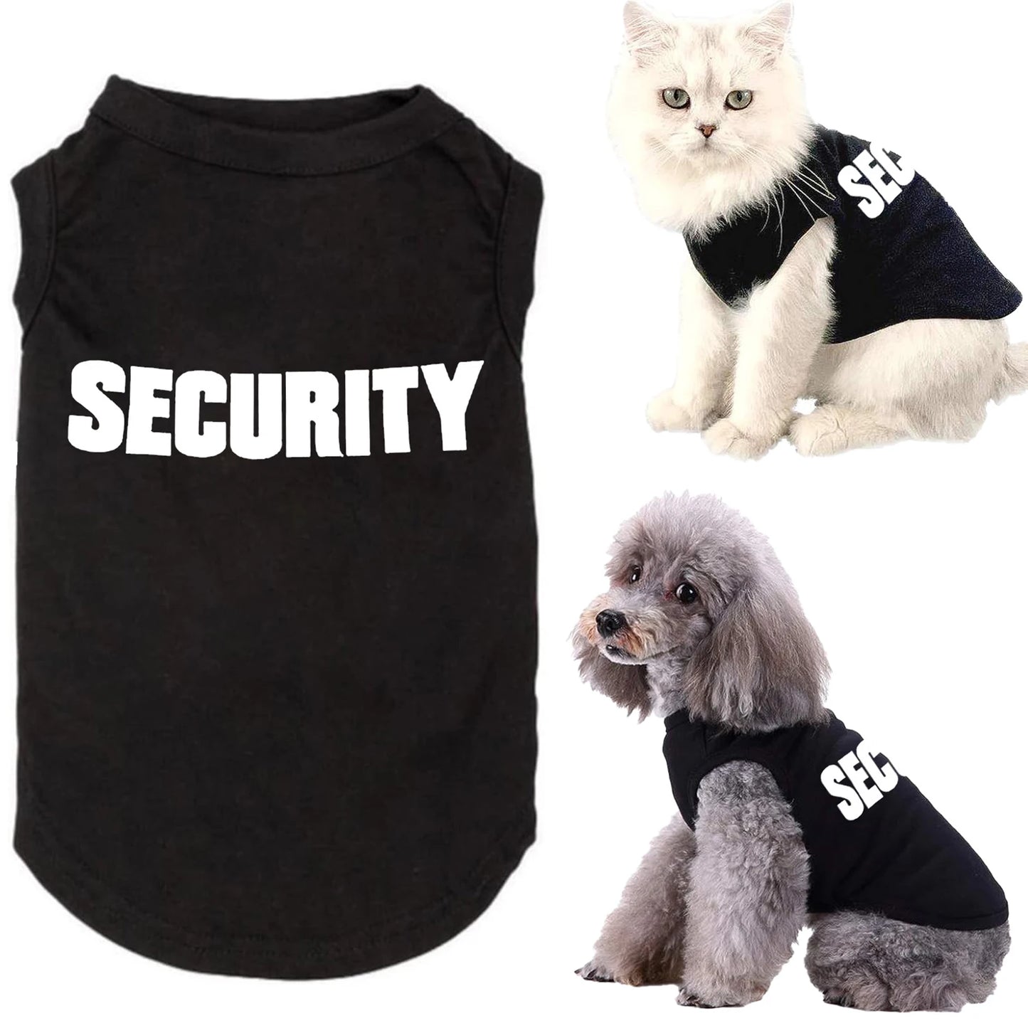 Security Guard Vest T-Shirt for Dogs & Cats