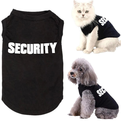Security Guard Vest T-Shirt for Dogs & Cats