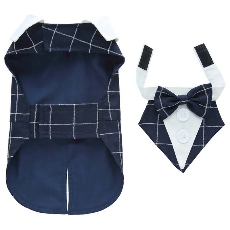 Luxurious Male Pet Costume for Small Dogs High Quality Puppy Dog Tailcoat Suit Dress Chihuahua Maltese mascotas Wedding Clothing