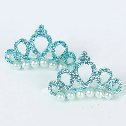 Luxury Pearl Crown Hair Clip - Designer Bow Accessory for Dogs & Cats