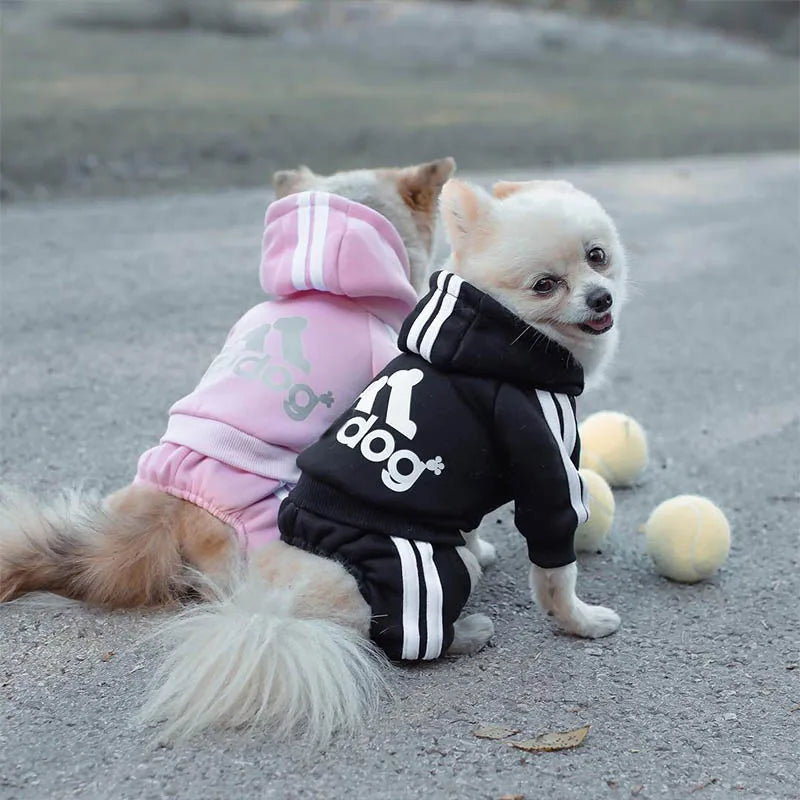 Sport Overalls Coat - 100% Cotton Warm Jumpsuit for Small Dogs
