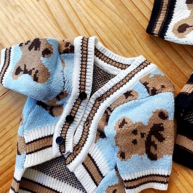 Luxury Striped Cardigan Sweater - Winter Warm Coat for Chihuahuas & Small Dogs