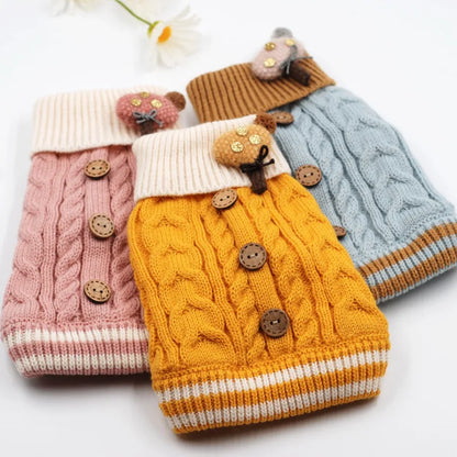 Floral Knit Sweater for Dogs & Cats