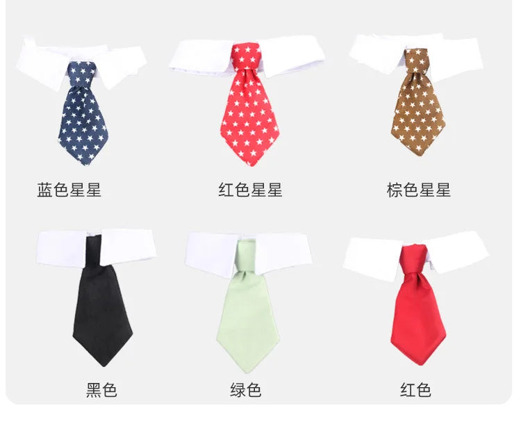 Luxury Formal Bow Tie Collar - Tuxedo Necktie for Dogs & Cats