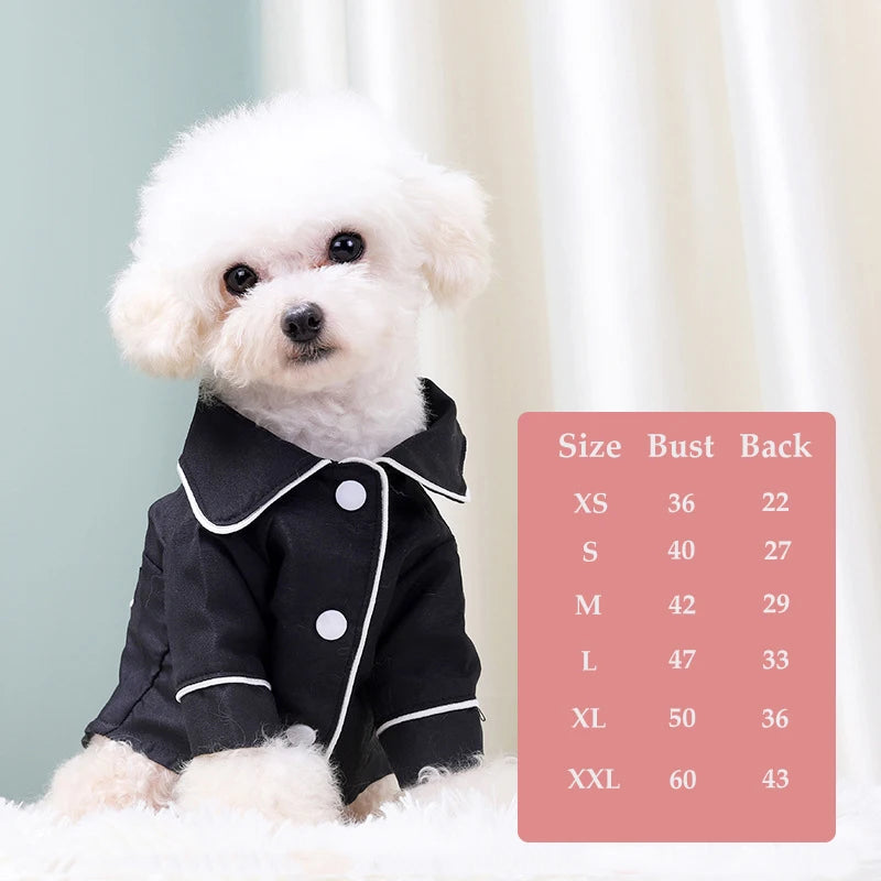 Elegant Floral Pet Pajamas - Luxury Sleepwear Jumpsuit for Small Dogs & Cats