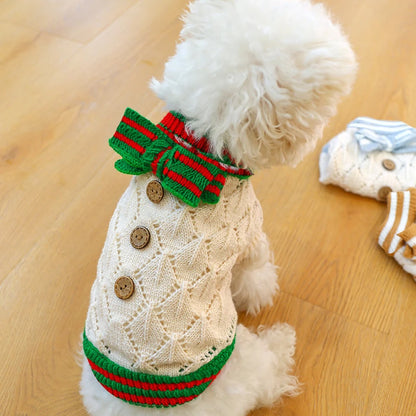 Floral Knit Sweater for Dogs & Cats