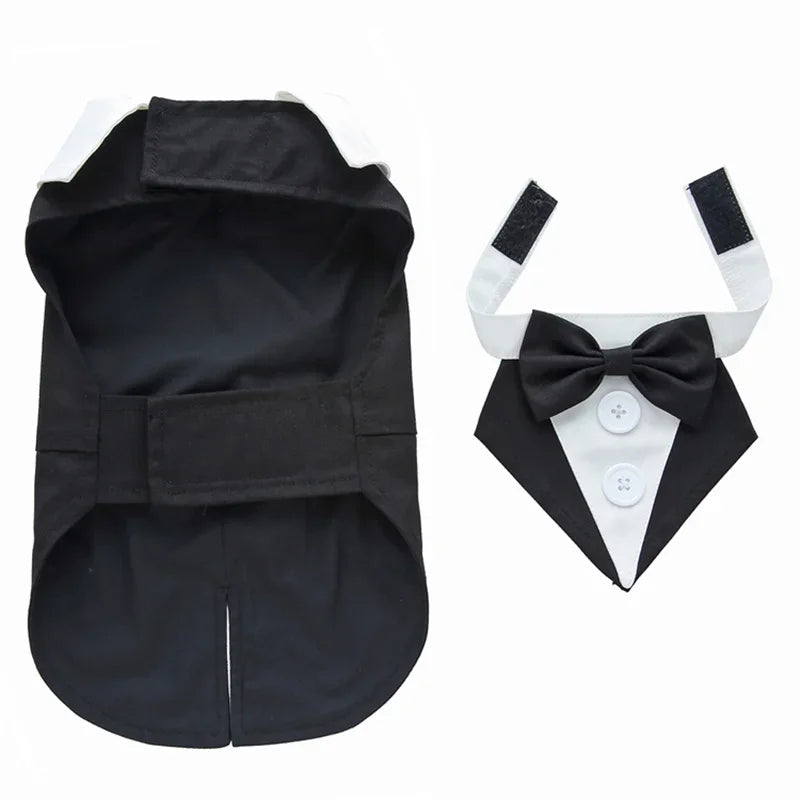 Luxurious Male Pet Costume for Small Dogs High Quality Puppy Dog Tailcoat Suit Dress Chihuahua Maltese mascotas Wedding Clothing