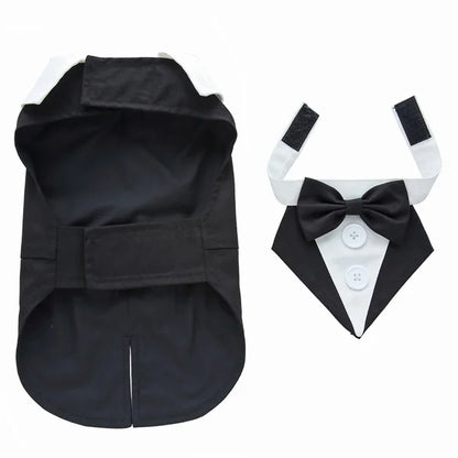 Luxurious Male Pet Costume for Small Dogs High Quality Puppy Dog Tailcoat Suit Dress Chihuahua Maltese mascotas Wedding Clothing
