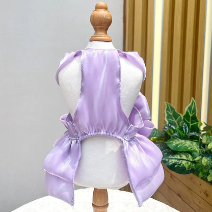 Luxury Bow Wedding Dress - Formal Gown for Sphynx Cats & Small Dogs