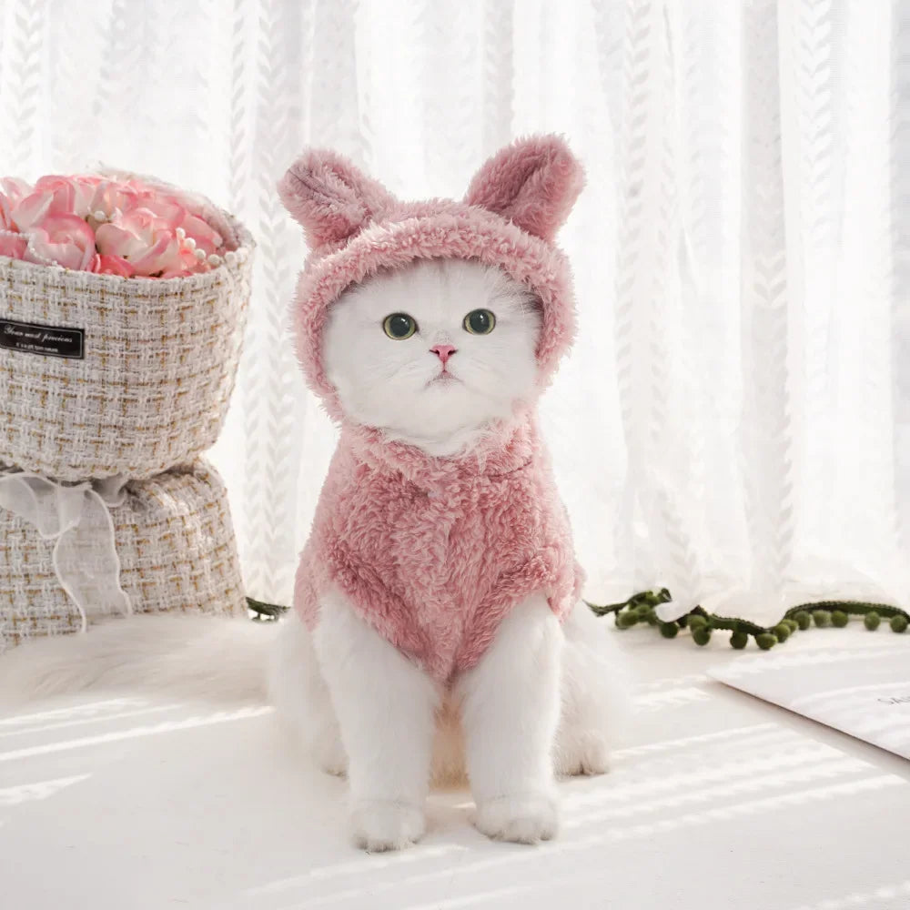 Luxury Pet Hoodie - Premium Winter Jacket for Cats & Small Dogs