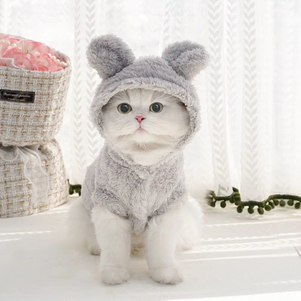 Luxury Pet Hoodie - Premium Winter Jacket for Cats & Small Dogs