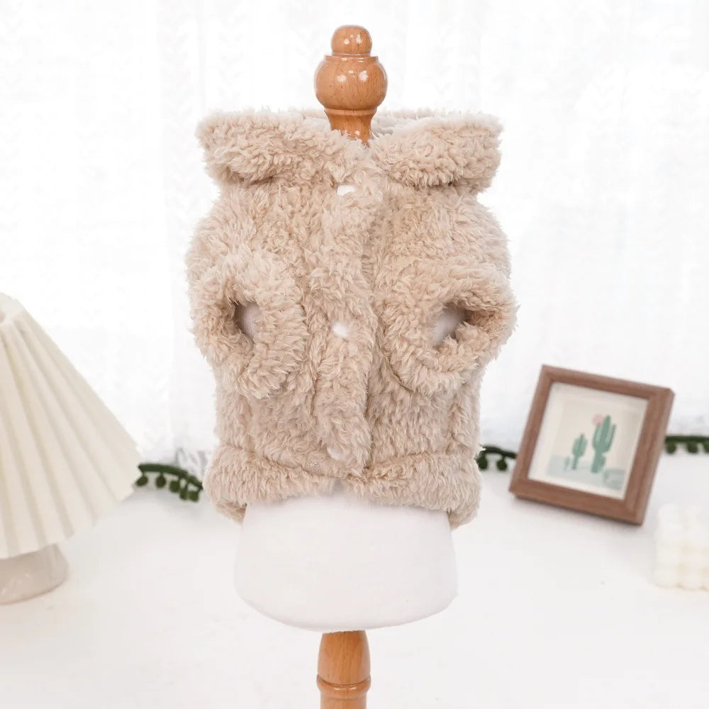 Luxury Pet Hoodie - Premium Winter Jacket for Cats & Small Dogs