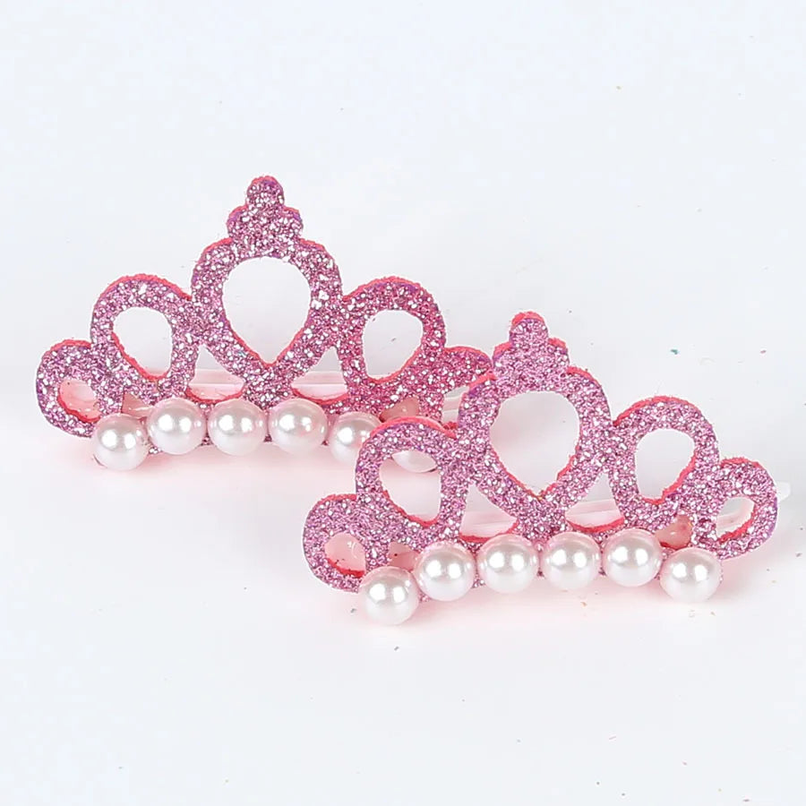 Luxury Pearl Crown Hair Clip - Designer Bow Accessory for Dogs & Cats